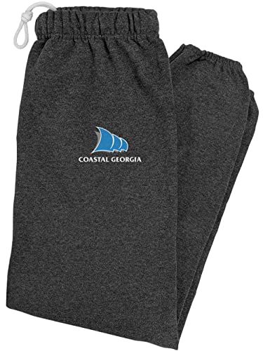 LOGOVISION College of Coastal Georgia Primary Logo Mens Jogger Sweatpants, Charcoal Heather, Large
