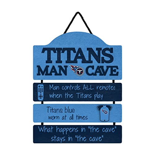 foco NFL Wood SignWood Man Cave Sign, Team Colors, One Size (SGNNFMCTT)