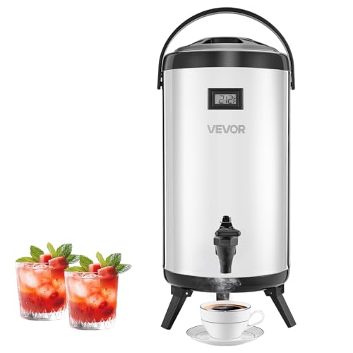 VEVOR Insulated Beverage Dispenser with Temp Display