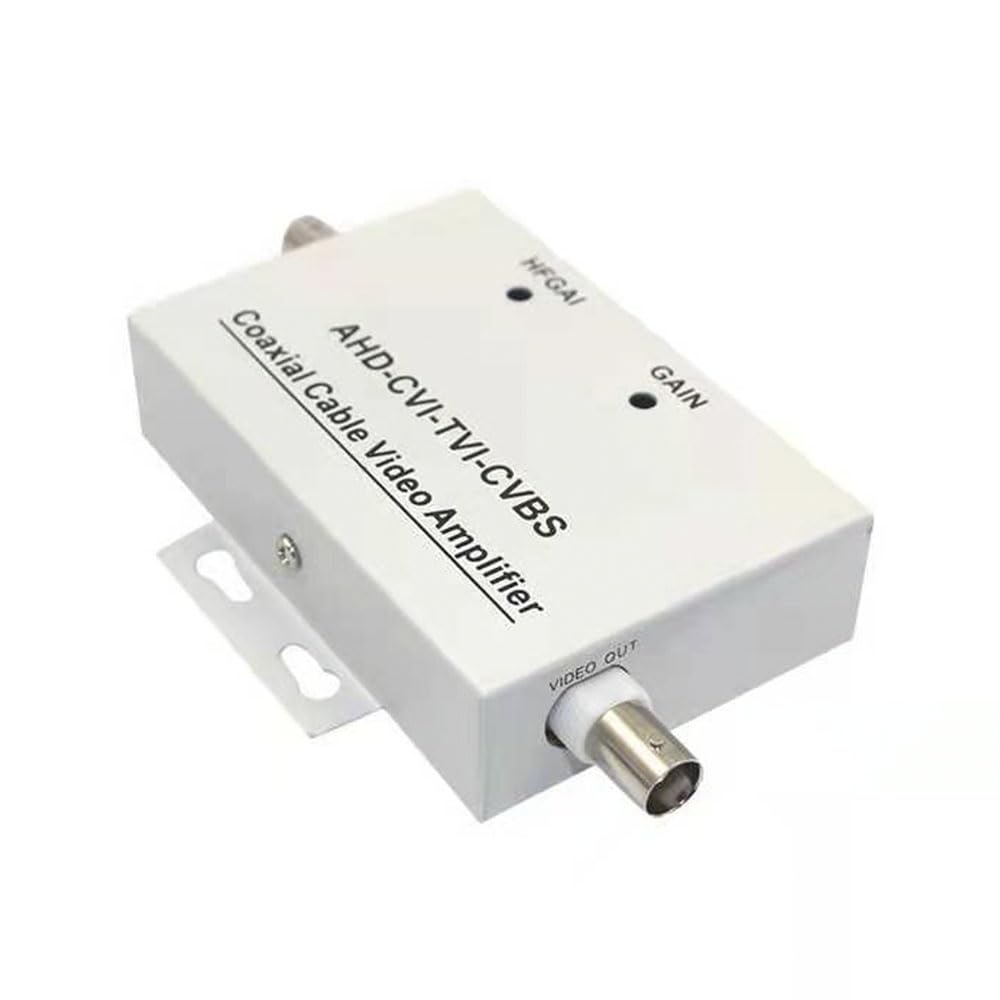 Cavo coassiale Bnc Amplificatore di segnale video Booster 1CH Cavo coassiale Amplificatore video 1 canale Amplificatore di segnale Bnc Amp Booster per telecamera di sicurezza coassiale Cctv