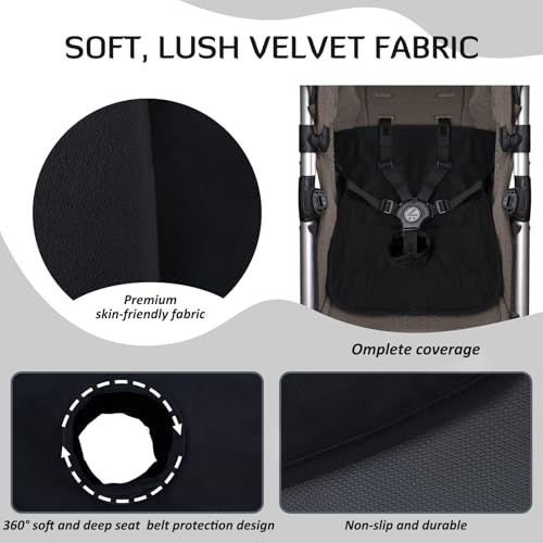 Image of INFANZIA Dry Seat, Car Seat Protector Waterproof Carseat Liner Potty Training Toddlers, Baby and Infants, Piddle Pad for Carseats Strollers (Black, 1 Pack