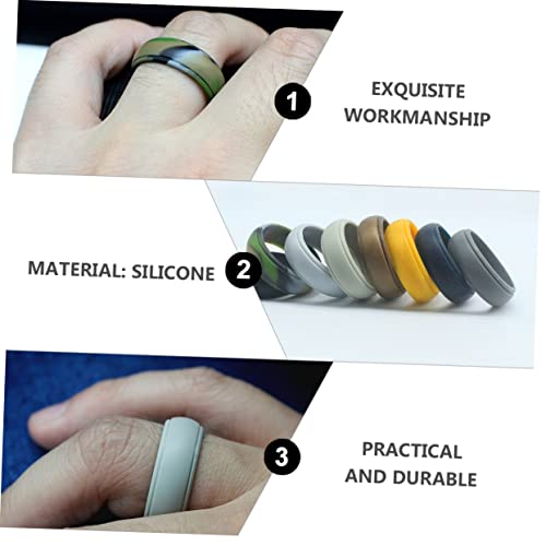 Anillos Deportivos de Silicona Flexibles para Dedo 8 Piezas miniatura 4