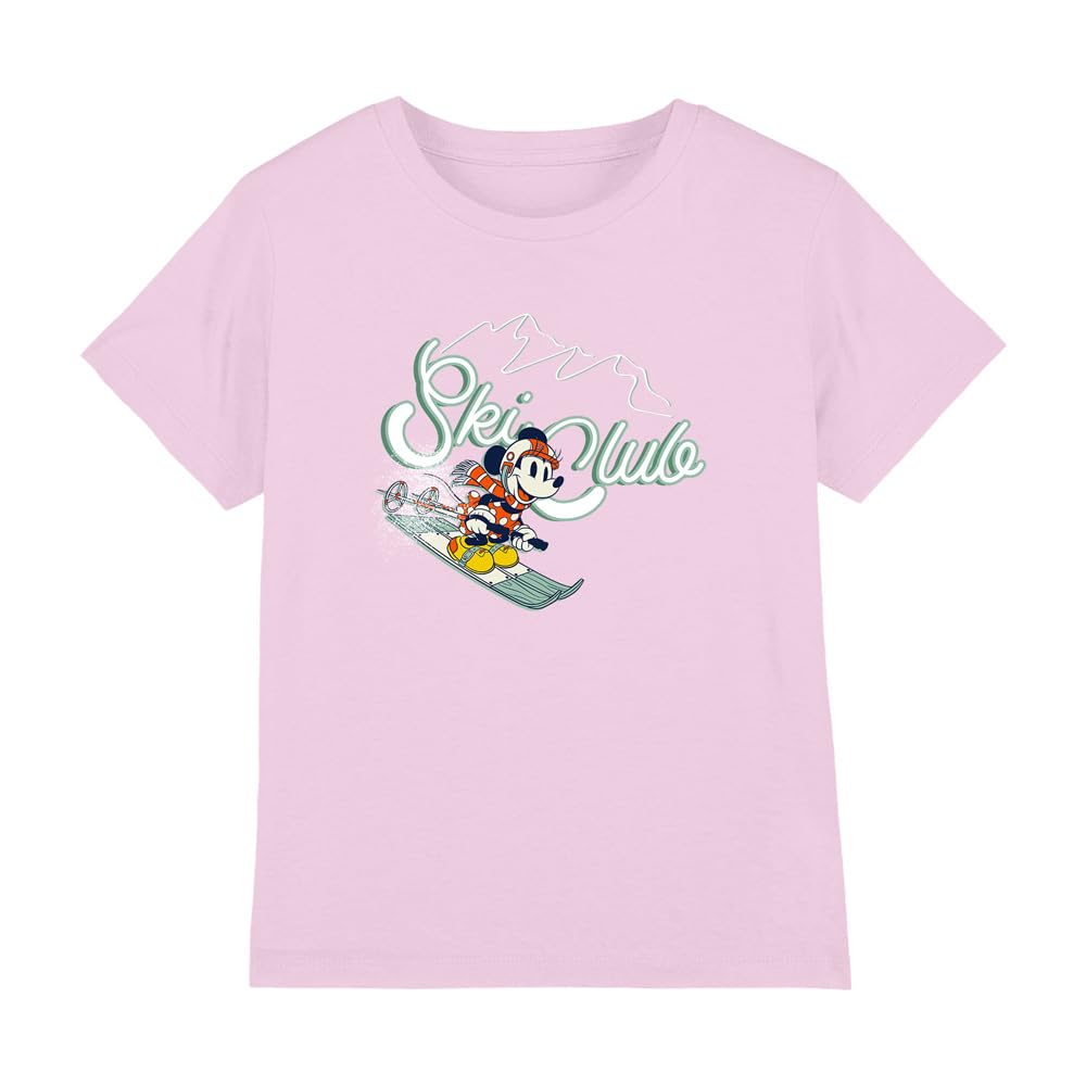 Minnie Mouse Ski Club Girls T-Shirt, Pink, 12-13 Years
