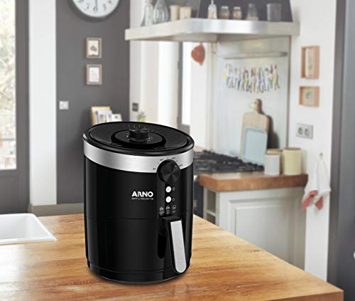 Fritadeira, Arno, Airfry Moderna Pfry, Preto, 220V