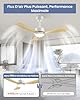 Airwit Ventilateur Plafond avec Lumière 106cm, Pales Effet Bois, Plafonnier Ventilateur Silencieux avec Telecommande, LED Dimmable, Moteur DC Réversible, 6 Vitesses pour Chambre Salon