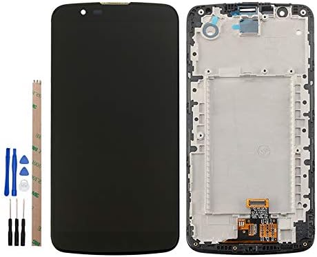 Replacement for LG K10 2016 K428 K410 K430 K430DS MS428 K430N K430dsY K420N K430T LCD Display Touch Screen Digitizer Assembly + A Set of Tools(Black with Frame)