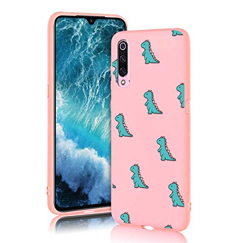ZhuoFan Funda Xiaomi Mi 9, Cárcasa Silicona Rosa con Dibujos Diseño Suave Gel TPU Antigolpes de Protector Piel Case Cover Bumper Fundas para Movil Xiaomi Mi9, Cocodrilo Verde