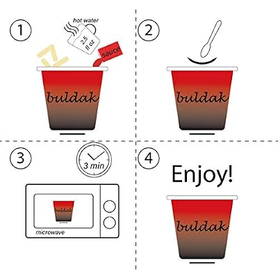 Buldak Tteokbokki Korean Rice Cake Instant Korean Snack Tteok Tteokbokki Rice Cake (spicy, 1)