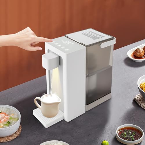 Water Dispenser Instant Hot Water Filter Dispenser Countertop Water Dispenser with 5 Temperatures Water & 3 Volume Settings & Safety Lock Desktop Water Dispenser for Home Office