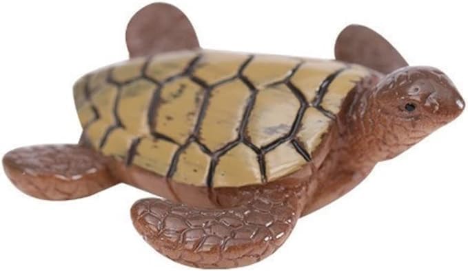 Miniatura 2 de 2 figuras de tortuga marina en miniatura para jardín de hadas, pecera, decoración de macetas suculentas, decoración de peceras