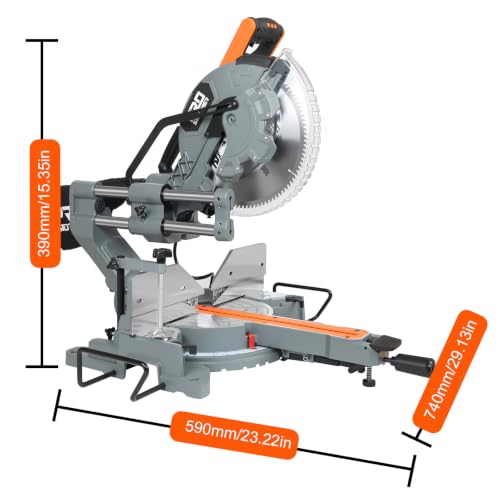 Prostormer 12-Inch 5000 RPM Sliding Miter Saw