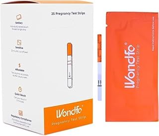 Wondfo 25x Pregnancy Test Strips Early Detection Highly Sensitive HCG Urine Test Fast Home Self-Checking,Pack of 25 New Batch