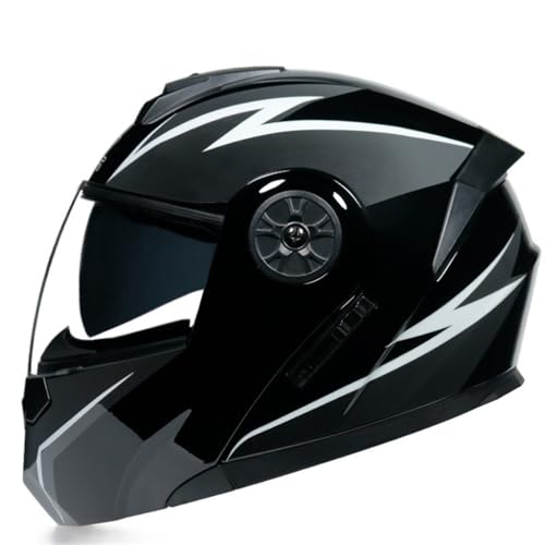 Lovers Flip-up Cascos Modulares para Touring Motocicleta Montar Todos los días Todas Las Estaciones Vintage Moto Casco EUR Aprobado Forro Extraíble Abs Claro Espejo Té Espejo Mitones Máscaras