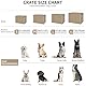 OUUTMEE Hundebox-Abdeckung, 210D Polyester, wasserdichte Hundekäfig-Abdeckung mit Tür und belüftetem Fenster 61LX48WX50H wasserdicht/Sonnenschutz/Lichtblockierend Beige