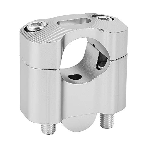 Rehausse de guidon, 1 Paire de Colliers de Serrage de Guidon, Colliers de Serrage Universels pour Guidons en Alliage d'Aluminium CNC - 22 mm et 28 mm (Argent) - Image 4