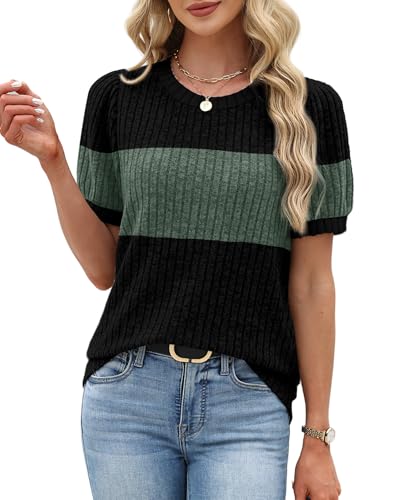 55% Off Sipaya Women's Short Sleeve Sweater Tunic Top