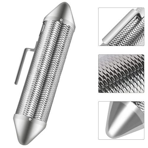 Eastrock Stainless Steel Guiro Instrument Latin Percussion Instrument Shaker Metal Guiro With Scraper,Professional Band Accompaniment Sand Hammer Guiro Shaker #TOP3