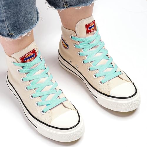 Image of Stepace [2 Pairs Flat Shoe Laces for Sneakers 30 inch-72 inch Length 26 Color Shoelaces