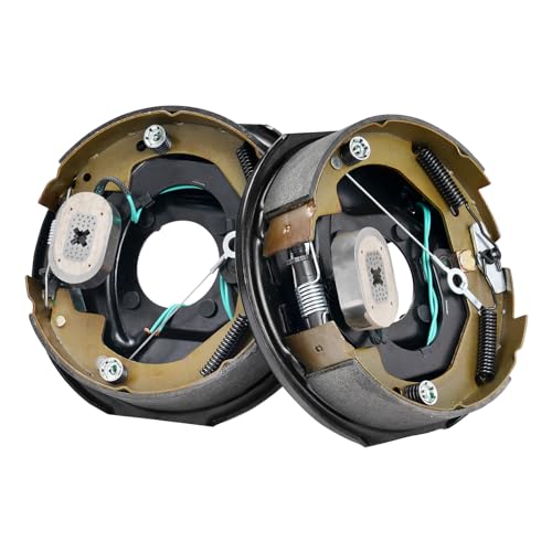 Vevor 4-HOLE MOUNTING Electric Trailer Brake Assembly, 10 Inch X 2-1/4", 1 Pair Self-Adjusting Electric Brakes Kit For 3500 Lbs Axle, 4-Hole Mounting, Backing Plates For Brake System Part Replacement thumb #10