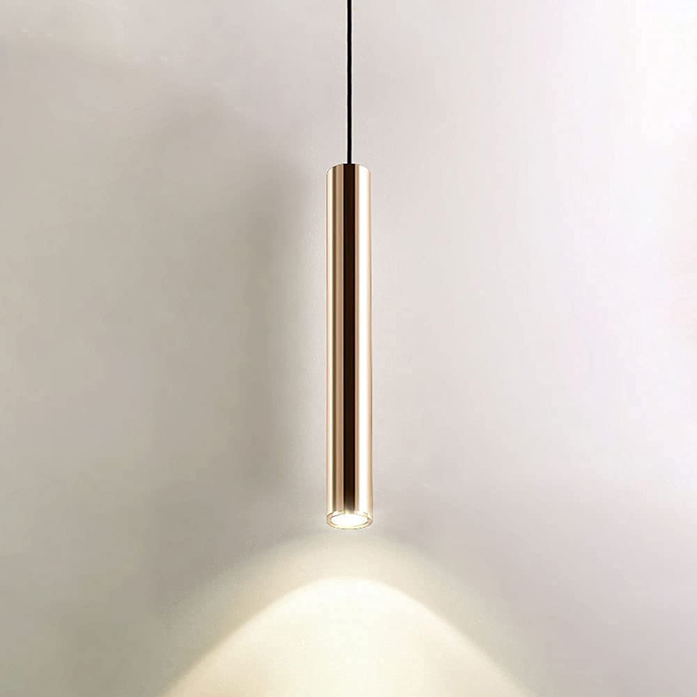 Plafonnier en aluminium doré haut de gamme 3 modes de couleur LED suspendu