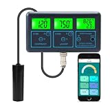 DISHENGZHEN Tester Digitale della qualità dell'Acqua WiFi 8 in 1, analizzatore di qualità, misuratore PH EC TDS Salt SG.Temp ORP CF per acquari di Coltivazione idroponica Fuori Suolo