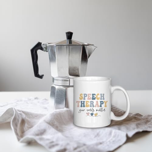 Taza de cerámica para terapia del habla 11 oz miniatura 3
