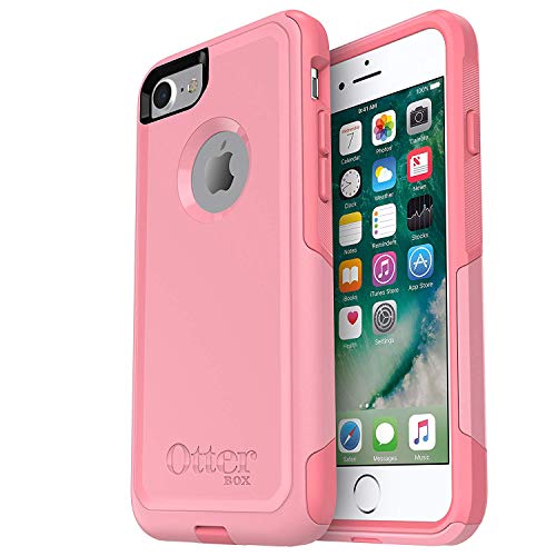 OTTERBOX Commuter Series Case for iPhone SE (2nd Gen - 2020) & iPhone 8/7 (NOT Plus) - Retail Packaging - Rosmarine Way (Rosmarine/Pipeline Pink)