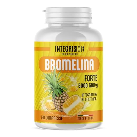 INTEGRISME Bromelina Forte Drenante 5000 GDU Gastroprotetta (DIETA E CONSIGLI INCLUSI) 120cpr - Integratore Anticellulite per Microcircolo e Ritenzione Idrica Gambe