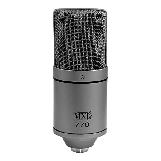 MXL Microfone condensador de diafragma grande multiuso 770 Gray Limited Edition