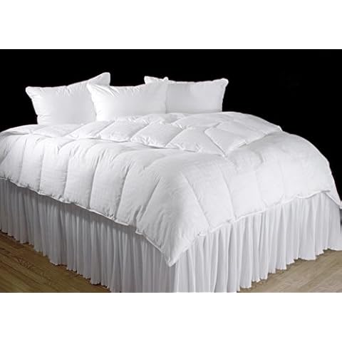 DownTown Company Alpine All Season Down Alternative Comforter, Queen, White Cover