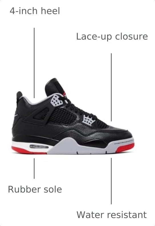 Image of Nike Jordan 4 Retro Mens Shoes Size