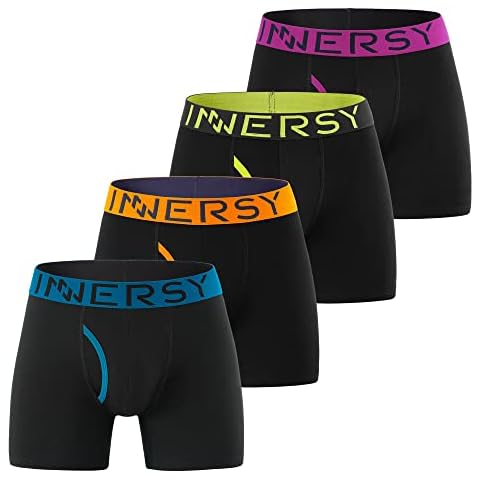 INNERSY Caleçon Homme Noir Lot de 4 Cover