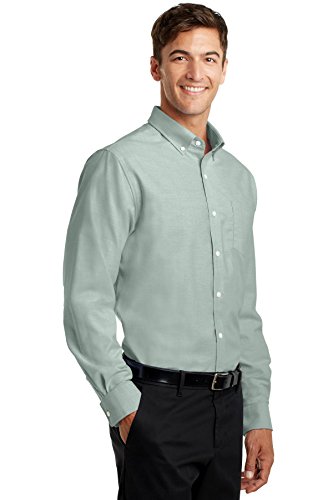 Port Authority Men's Long Sleeve SuperPro Oxford Button-Down Shirt4