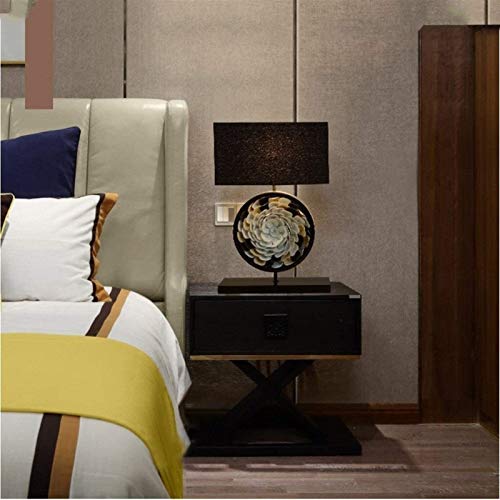 Table Lamp Chinese Zen Bedside Desk Lamp Novelty Leather Parquet Wooden Desk Lamp Black Fabric Shade for Living Room Entrance Bedroom Bedside Lamp steampunk buy now online Table Lamp Chinese Zen Bedside Desk Lamp Novelty Leather Parquet Wooden Desk Lamp Black Fabric Shade for Living Room Entrance Bedroom Bedside Lamp steampunk buy now online