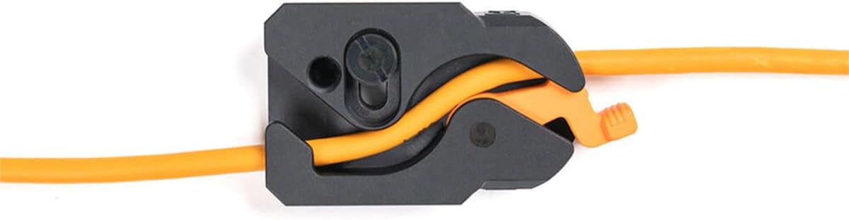 Tether Tools TetherGuard LeverLock Plate Camera Port Protection, Tripod Plate for Cable Management and TetherPro High-Speed USB-C to USB-C, High-Visibility Orange Tethering Cable