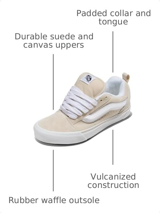 Image of Vans Unisex-Adult Knu Skool Shoe - '90s Retro Puffy Low-Top Fashion Sneakers for Men & Women