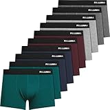 Fullluwaa Boxershorts Herren 10er Pack Baumwolle Unterhosen Männer Ohne Kratzenden Zettel Atmungsaktiv und Weiche Herrenunterwäsche