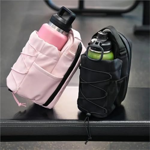 Magnetic Gym Bag For Men And Women – Sling Bottle With Magnetic Attachment Water Bottle Holder, Gym Pouch, Crossbody Bag(Black)4