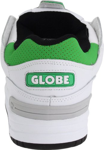 Image of Globe Mens Fusion Skate Shoes, White /Moto Green, 12 M US