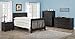 Soho Baby Manchester Premium Soft Closing 2-Drawer Nightstand, Smooth Black Iron