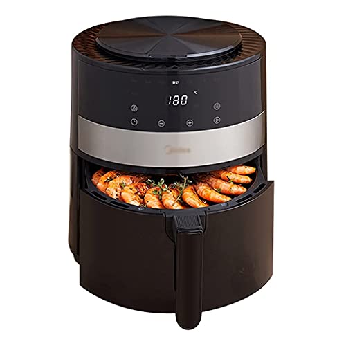 WYCGD Heißluftfritteuse Fritteusen   Vollautomatische Luft Haushalt Multifunktional Elektrisch Intelligent Ölfrei Elektrisch 4,5L Große Kapazität