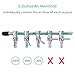 Pawfly 5-Way Aquarium Air Flow Control Lever Valve Manifold for Air Pumps Fish Tank Multi-Port Distributor Splitter with 5 Non-Return Check Valves and 6 Suction Cup Clips