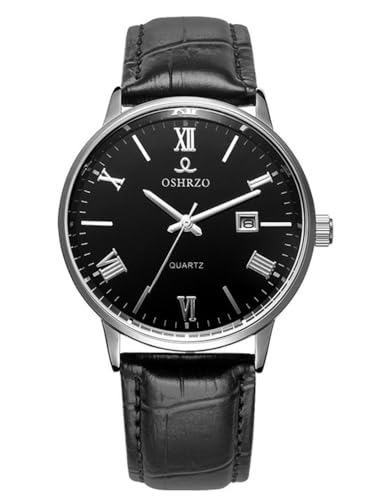 Image of Men's Mechanical Automatic Watch - Leather Strap, Waterproof, Classic Casual Wristwatch