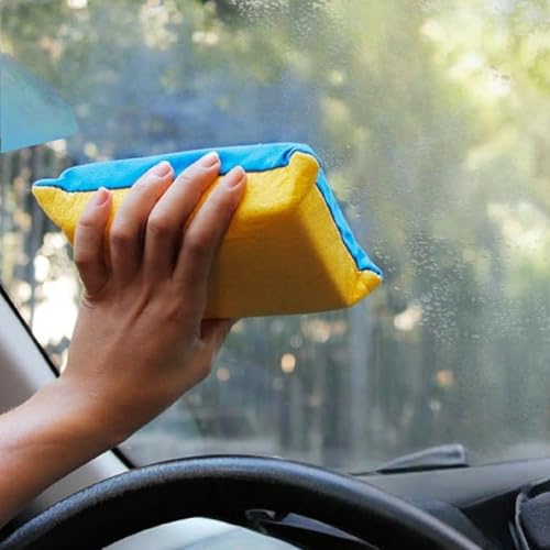 Lot de 2 grandes éponges de nettoyage absorbantes et anti-buée,