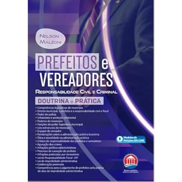Capa do livro Prefeitos e Vereadores - Responsabilidade Civil e Criminal