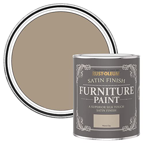 Rust-Oleum Light Brown Furniture Paint in Satin Finish - Warm Clay 750ml