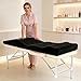 Lash Bed Topper, Ergonomic Curvy Massage Bed Topper Esthetician Bed Cushion, Non-Slip Spa Table Memory Foam Pad with Removable Cover, Ideal for Facials, Eyelash & Beauty Salon, 71