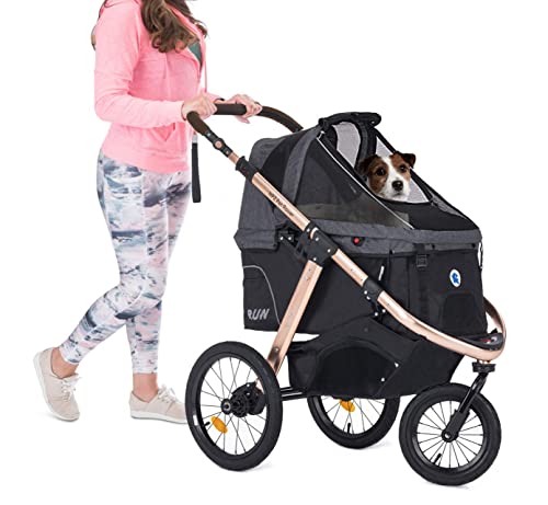 HPZ Pet Rover Run Performance Jogging Sports Stroller with Comfort Rubber Wheels/Zipper-Less...