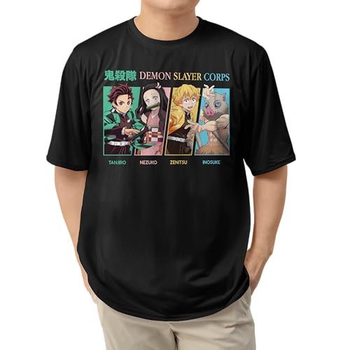 Demon Slayer Season 2 Kimetsu No Yaiba Anime Slayer Corps Casual Adult Unisex Men’s and Women’s Short Sleeve T-Shirt