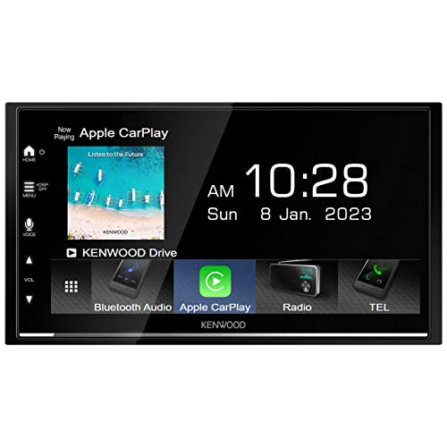 Image of Kenwood DMX7522S Apple CarPlay /Android Auto Digital Media Receiver 6.8 inch WVGA Capacitive Touch Display